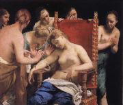 Guido Cagnacci Suicied of Cleopatra oil painting
